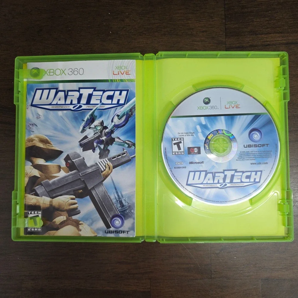 WarTech Senko no Ronde Xbox 360 Video Game‎ Mecha Combat CIB